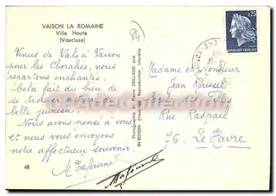 Fontaine em pedra — Vaison-la-Romaine — Fotografia de Pierre Bedoin — Verso