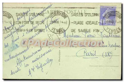 Les Sables-d'Olonne (Vendée) — Widok na Kasyno Pinów — AB, n°58 — Rewers