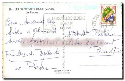 Les Sables-d'Olonne — Basen — Wydawnictwo Gaby — Rewers