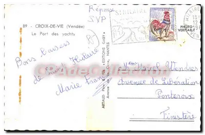 El Puerto de Yates — Croix-de-Vie (Vendée) — Ediciones Gaby, Nantes — Reverso