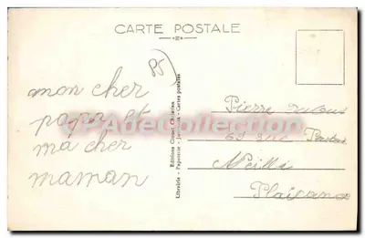 Saint-Gille (Vendée) — Um canto da Praia — Edições Clouté-Christiaan — Verso