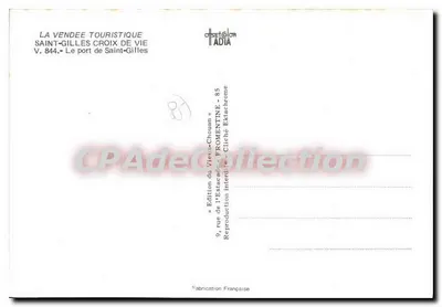 Saint-Gilles-Croix-de-Vie — El puerto — Edición del Viet-à-Chouan — Reverso