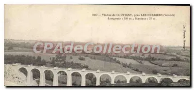 Viaduto de Coutigny, perto de Les Herbiers (Vendée) — Vista panorâmica — Laro, Poupin, Mortemart, n°2467
