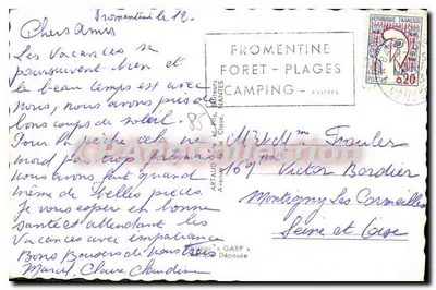 Fromentine — Plaże i port — Wydawnictwo Forêt-Plages, Nantes — Rewers