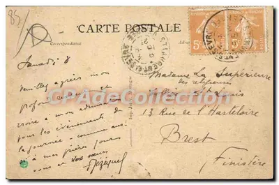 St-Laurent-sur-Sèvre (Vendée) — Krypta klasztoru Dziewic Sageszy, założona przez Świętego Montforta — Wyd. Delaunay, nr 1089 — Rewers