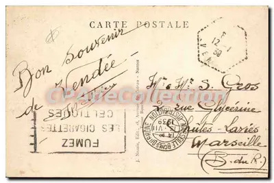 Luçon (Vendée) — Vue panoramique — J. Nozais, éditeur — Verso