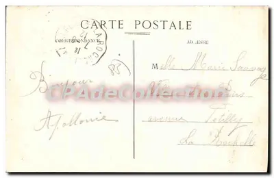 Luçon - Jardim Público - A Gruta — Lucien Amiaud, Les Sables-d'Olonne - N° 9 — Verso