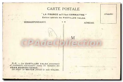 Les Sables d'Olonne — Widok portu z łodziami — wydanie specjalne Pastilles Valda — Rewers