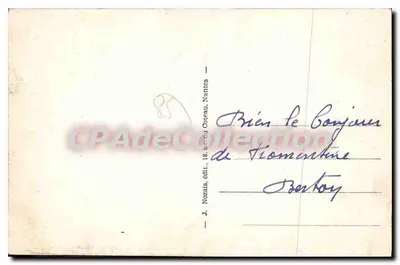 Fromentine (Vendée) — A Praia que dá acesso à entrada do Goulet — J. Nozais, editor — Verso