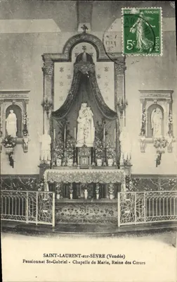 Capela de Maria, Rainha dos Corações — Pensionato St-Gabriel — Saint-Laurent-sur-Sèvre (Vendée)