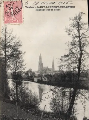 Saint-Laurent-sur-Sèvre — Paisagem sobre a Sèvre — J. Edilis, Mortagne