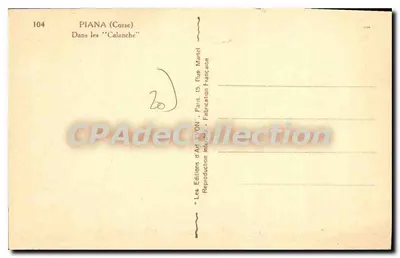 Piana (Korsyka) — W "Calanche" — Wydawnictwo Sztuki AVON — Rewers