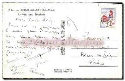Châtelailly — Chegada dos Bouchots — Edições Gaby — Verso