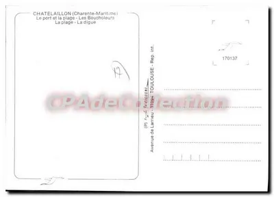 ChâtelailIon — Costa Atlântica — editor desconhecido, número de série não visível — Verso