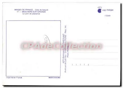 Meschers-sur-Gironde — Port rekreacyjny — Wydawnictwo CAP THÉOJAC — Rewers