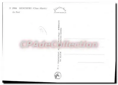 The Port of Meschers-sur-Gironde — publisher Éd. L. Chatagneau, no. 2906 — Back