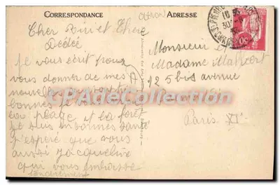 Boyardville — La Plage et la Forêt — LL. n°4 — Verso