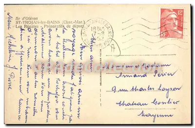Wyspa Oléron — Regaty — Przygotowania do startu — wydawca Raimy — Rewers