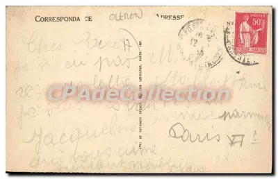 Boyardville — Odpłynięcie poczty w kierunku La Rochelle — LL. — Rewers