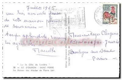 Casa dos Ateules em Saint-Pierre-d'Oléron — Edição Oleronaise ARJAC — n°30 — Verso