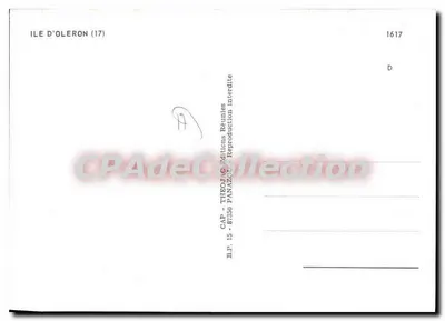 Wyspa Oléron — widok panoramiczny — CAP Théophile Panazol, nr 1617 — Rewers