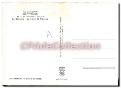 Saint-Trojan - Midi d'Oleron — Wydawnictwo Théodale, nr 195 — Rewers