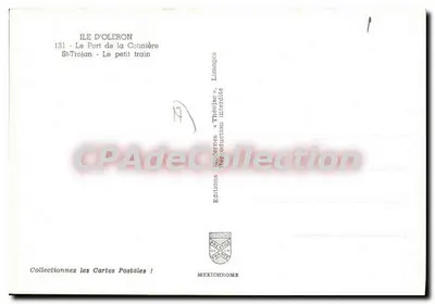 Wyspa Oléron — Port Colinière i mały pociąg — Wydawnictwo Théolojac — Rewers