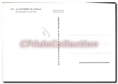 La Cotinière (Wyspa Oléron) — Panorama i Port — Elnacap — Rewers