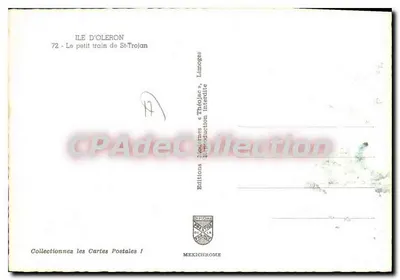 Il piccolo treno di St-Trojan — Ile d'Oléron — Éditions Diplomé — Verso