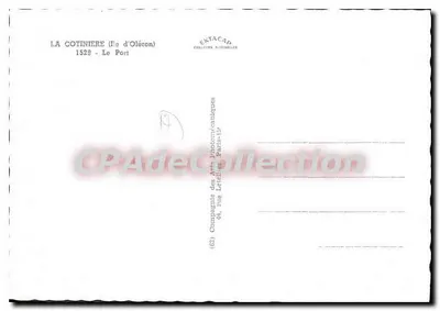 La Cotinière (wyspa Oléron) — Port — Wydawca: EXTACAP Collections Naturelles — Rewers