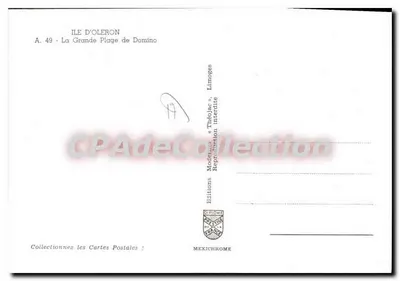 Ilha de Oléron — A Grande Praia de Domino — Edições Modélares & Théoljac — Verso