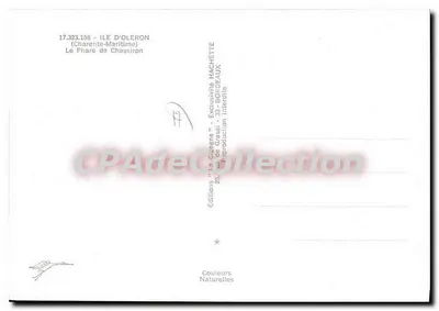 Wyspa Oléron — Molo Chassiron — Wydawnictwo 'la Cigogne' Hachette — Rewers