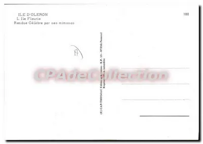Wyspa Oleron — Wyspa kwietna — Éditions Réunies Panazol — Rewers