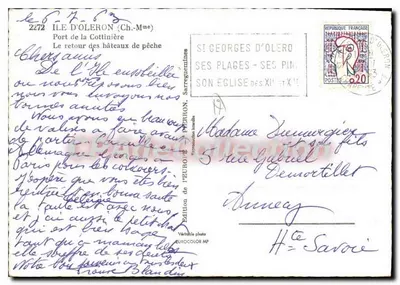 Lichttoren van de Cottinière — Visserijhaven — Editeurs de l'Europ — Achterkant