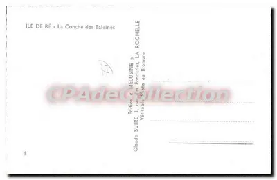 Ilha de Ré - A Concha das Baleias — Edição « Melusine » — Verso