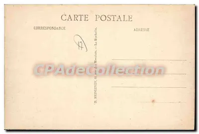 Puerto de Saint-Martin-de-Ré — El muelle de marea — Tarjeta postal antigua de Collection — Reverso