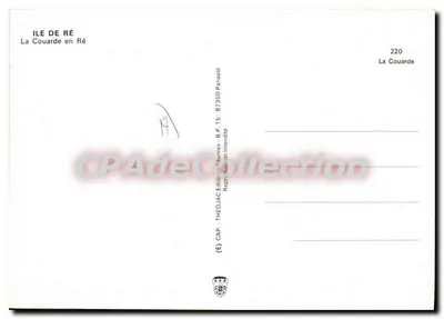 Wyspa Ré — La Couarde na Ré — Wydawnictwo Réunies — Rewers