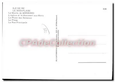 Bois-Plage-en-Beauce — Pamiątki z Bois-Plage — Wydawnictwo Réunies — Rewers