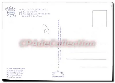 La Flotte w Ré (17) — Powrót rybaków z wyjazdu z portu — Élécécol — Rewers
