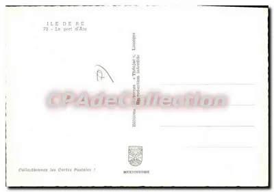 Wyspa Ré — Port w Ars — Wydawnictwo Théolac — Rewers