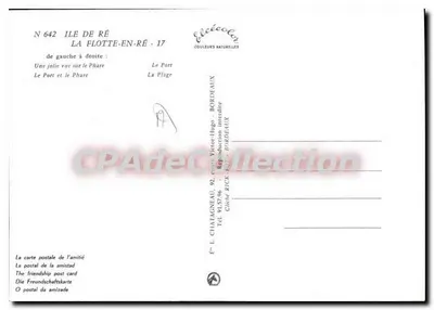 La Flotte-en-Ré — Souvenir — Élécécolor, N° 642 — Rewers