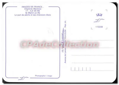 Porto de Morgaric — Ilha de Ré — Edição Images de France — Verso