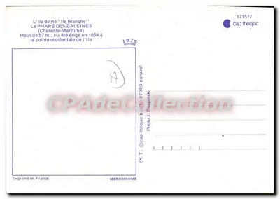 Fary Balin — Wyspa Ré — wydawca IRIS, nr 171577 — Rewers