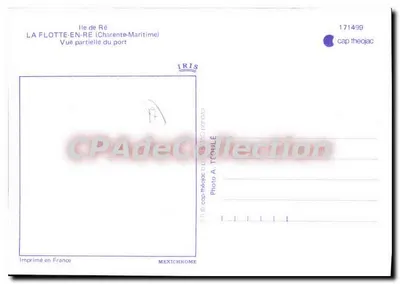 La Flotte-en-Ré — Vista parcial del puerto — IRIS — Reverso