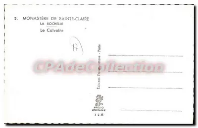 Mosteiro de Santa Clara — La Rochelle — O Calvário — Verso