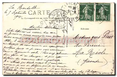 La Rochelle - Il Boulevard de la Concurrence — Giorno dell'inaugurazione — L. C. n°739 — Verso