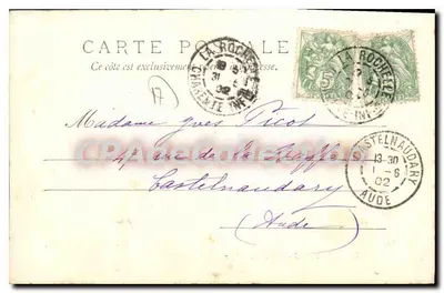 La Rochelle — 3 - Porta Dauphine — editor desconhecido — Verso