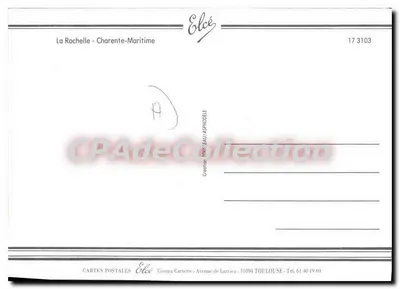 La Rochelle — Dla nas, to woda — Wydawca Elcé, nr 17 3103 — Rewers