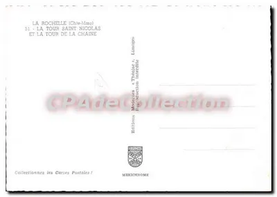 La Rochelle (Chie-Mme) — Wieża św. Nikodema i Wieża Łańcuchowa — Wydawnictwo Lekarzy & Théodric — Rewers