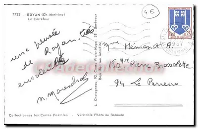 Place de la République à Royan — vue des Nouvelles Galeries — Élèce — Rewers